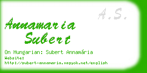 annamaria subert business card